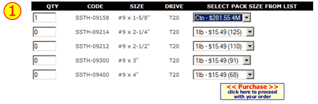HOW TO ORDER STAR DRIVE WOOD SCREWS