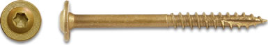 Exterior ACQ Compatible "Star Drive" Lag Screws 2-1/2" to 6 " Lengths