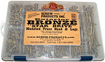 "Bronze Star" Construction Lag / Cabinet Screw Star Drive Assortment Kit
