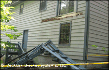 collapsed porch