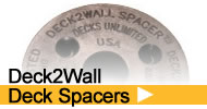 deck2wall spacers