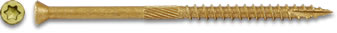 Exterior ACQ Compatible "Star Drive" Trim Head Wood Screws 1-5/8" to 5" Lengths