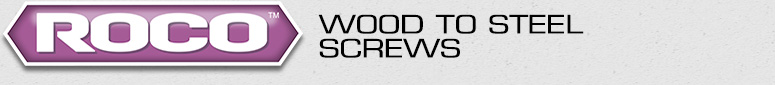 roco wood to steel screws