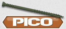 pico finish head wood screws