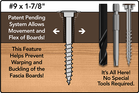 composite deck fascia screws
