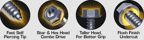 hvac sheet metal screws